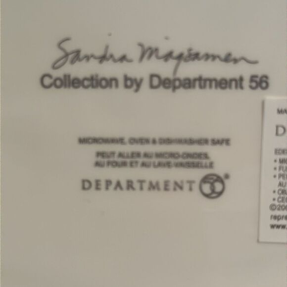 Sandra Magsamen Christmas dishes - Picture 6 of 6